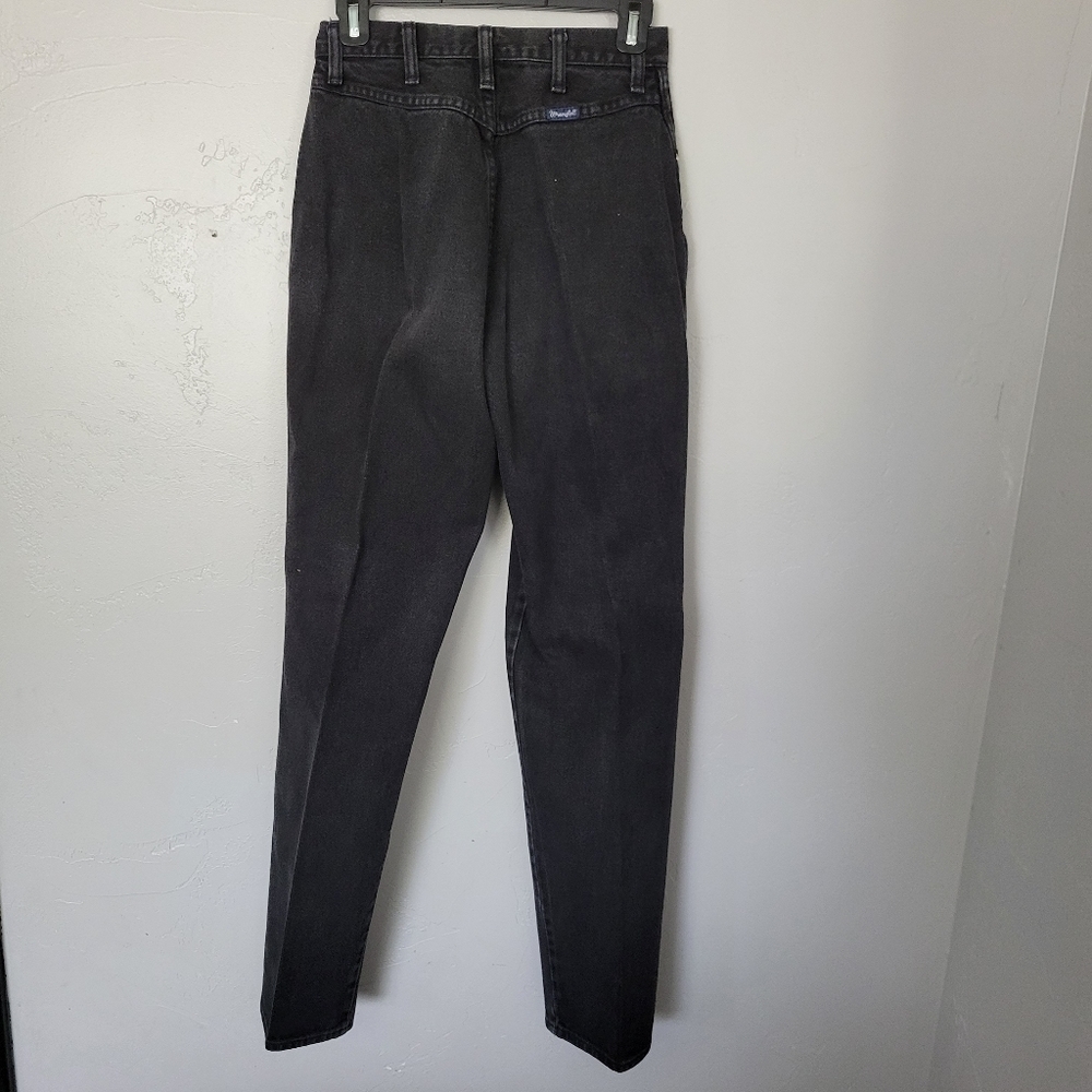 Wrangler Jeans Vintage Women's 9/10 x 34 Black Denim High Rise Western Bohemian